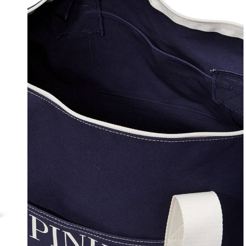 NWT PINK Victoria's Secret Canvas Duffle Bag - Picture 5 of 5